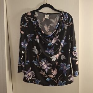 Prelude Floral Drape Neck Women's Top